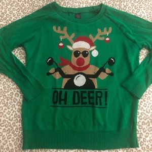 Vintage Christmas Reindeer Ugly Sweater🎄